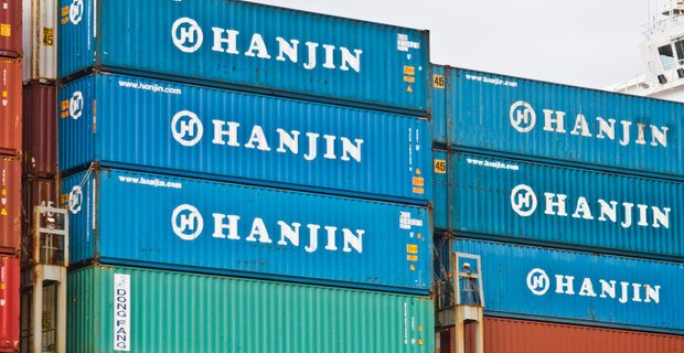 Shipping Containers on Hanjin Venezia